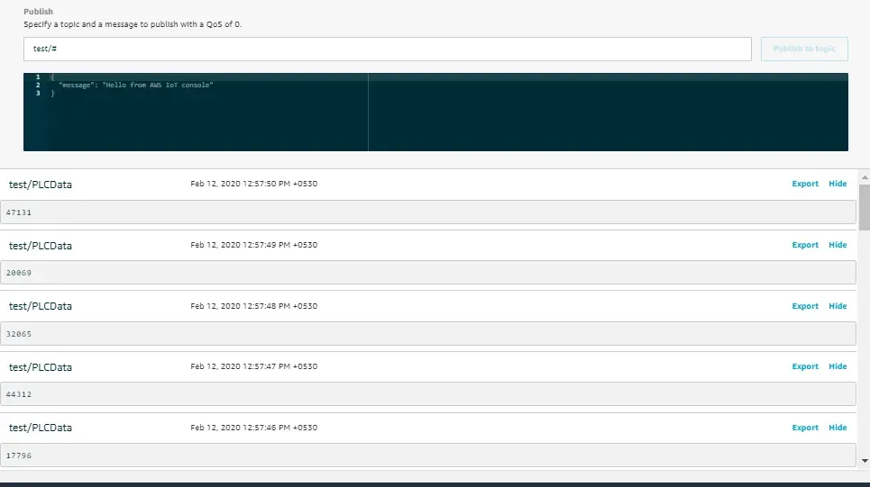 Modbus integration with AWS IoT